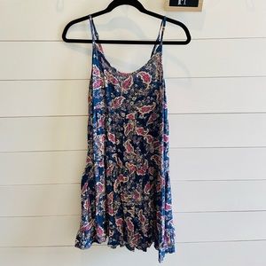 MOSSIMO | TARGET | Light Blue Printed Tiered Dress